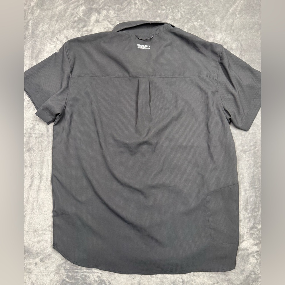 Bass Pro Shops Men's Charcoal Button Down Shirt - Picture 12 of 12